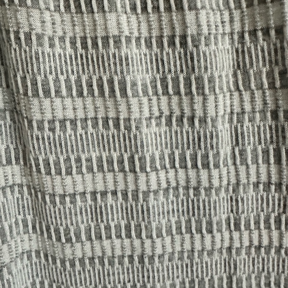 Grey and white print cotton romper